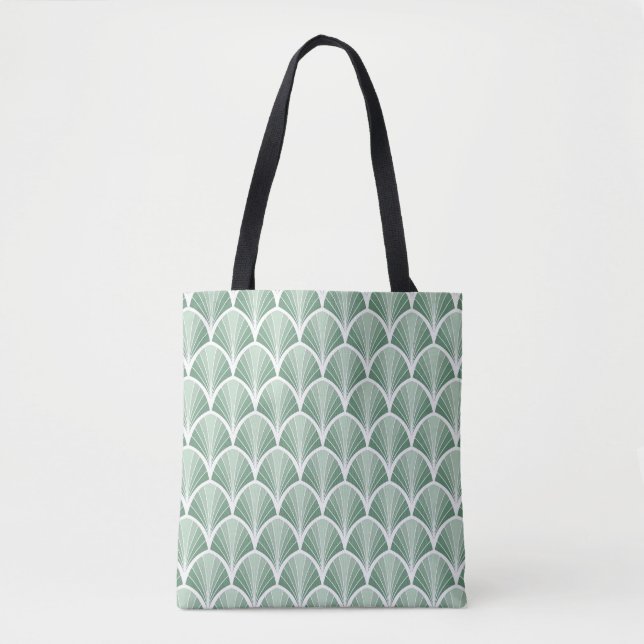 Bolsa Tote Geométrico Clássico: Estilo sem Costura Art Deco (Frente)