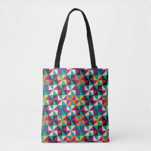 Bolsa Tote Geométrico, Design de padrão moderno.