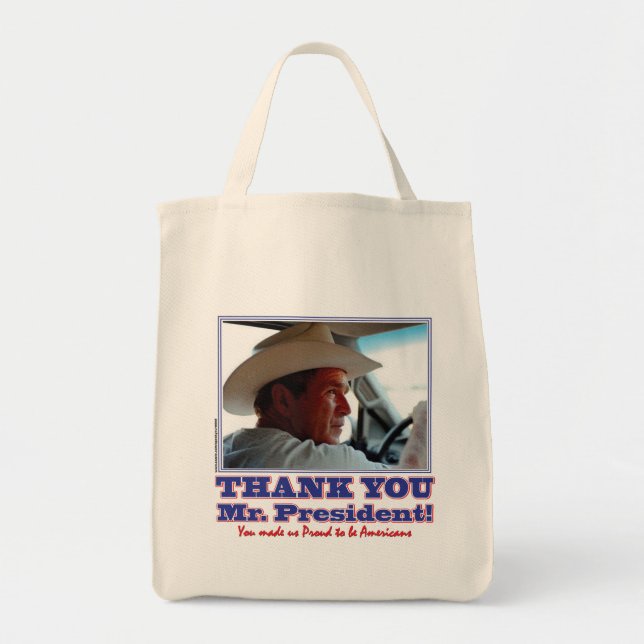 Bolsa Tote George Bush/Obrigado! (Frente)