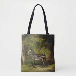 Bolsa Tote George Stubbs   uma zebra, 1763 (óleo em canvas)