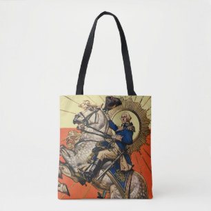 Bolsa Tote George Washington a cavalo