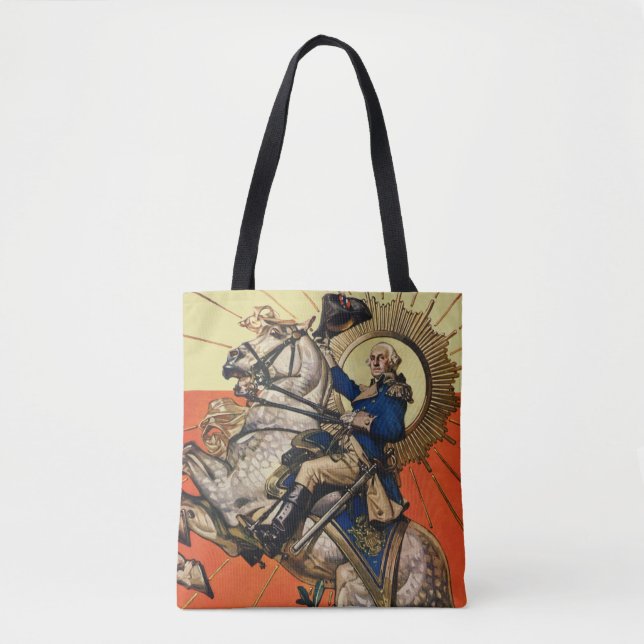 Bolsa Tote George Washington a cavalo (Frente)