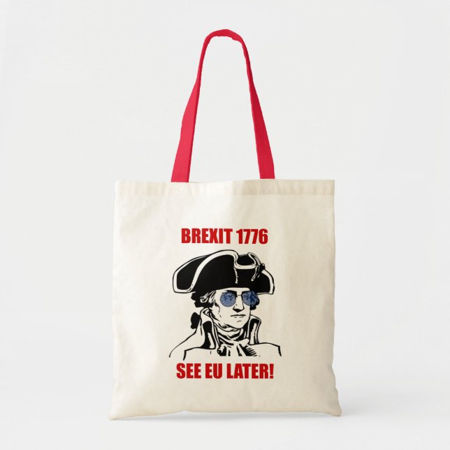 Bolsa Tote George Washington Brexit 1776 Bandeiras da UE (Frente)