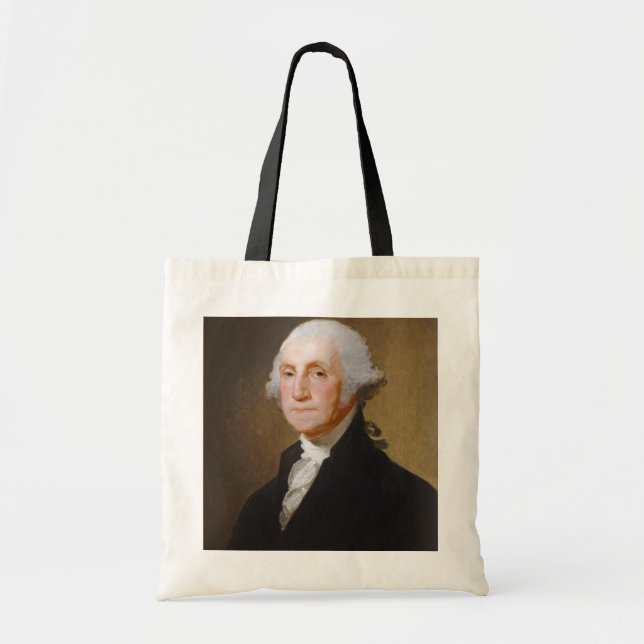 Bolsa Tote George Washington, c.1821 (óleo em canvas) (Frente)