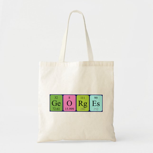 Bolsa Tote Georges mesa periódica tote bag (Frente)
