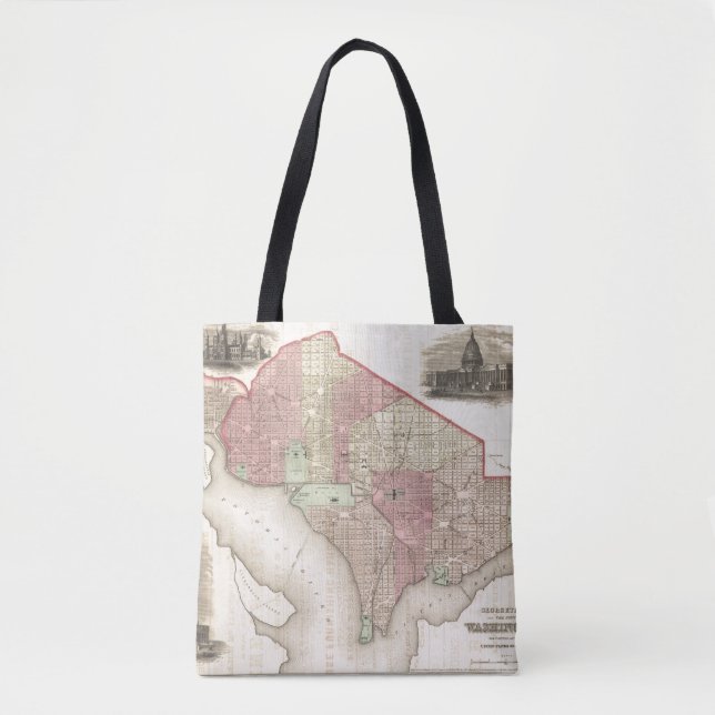 Bolsa Tote Georgetown e a cidade de Washington (Frente)