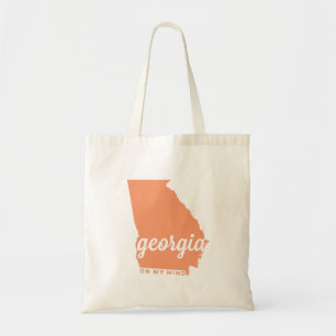 Bolsa Tote Geórgia em meu pêssego da mente