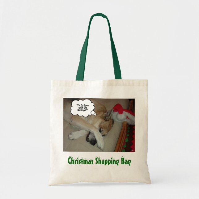 Bolsa Tote German shepherd Natal (Frente)