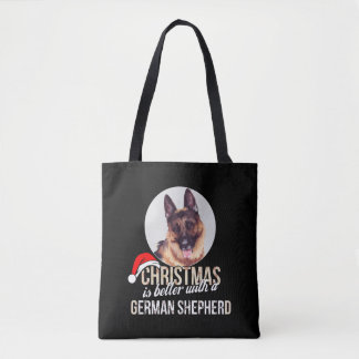 Bolsa Tote German shepherd - O Natal é melhor com uma Germa