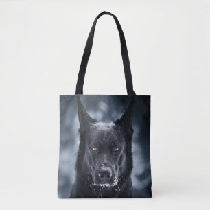 Bolsa Tote German shepherd Preto