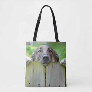 Bolsa Tote German shepherd Sobre A Cerca