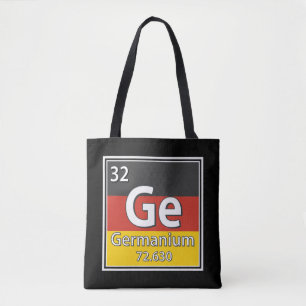 Bolsa Tote Germânio - Alemanha Bandeira da Ciência Alemã
