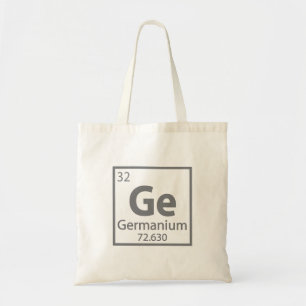Bolsa Tote Germânio - Mesa periódica da ciência alemã