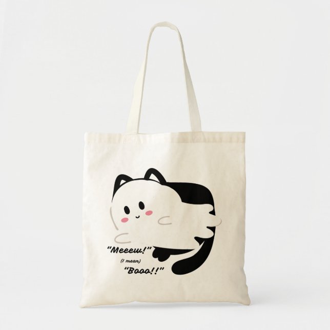 Bolsa Tote Ghost Black Cat Boo (Frente)