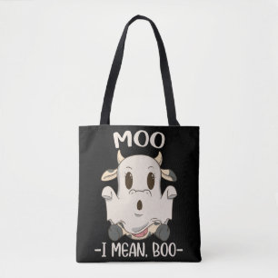 Bolsa Tote Ghost Boo do Halloween da Moa das Vacas