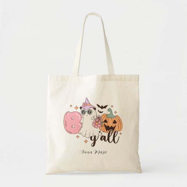 Bolsa Tote Ghost Boo Y - Retro Ghost (Frente)