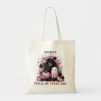 Bolsa Tote Ghost e Abóbora Spookin Trick ou Tratar Halloween
