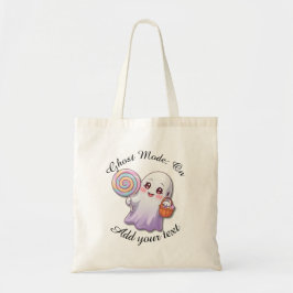 Bolsa Tote Ghost Mode: On – Personalized Halloween Tote Bag