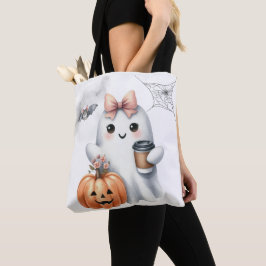 Bolsa Tote Ghost Pumpkin Bat Halloween