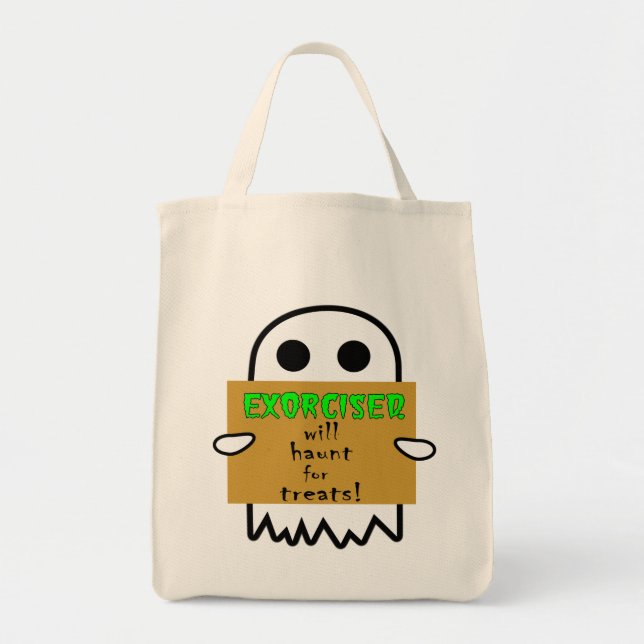 Bolsa Tote Ghost Trick ou Treine Bag sem-abrigo (Frente)