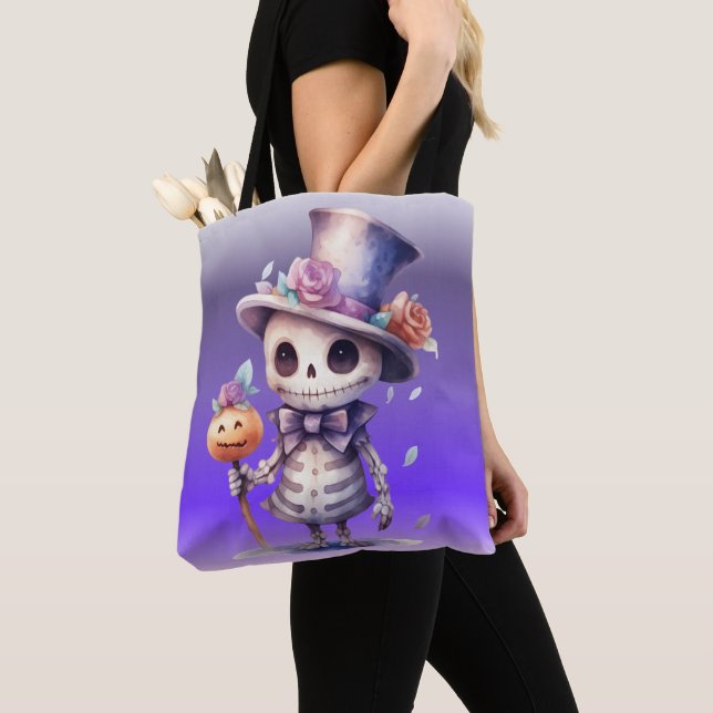 Bolsa Tote Ghoul bonitinho no Chapéu Superior e Arco Tie Hall (Close Up)