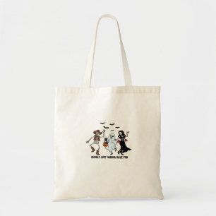 Bolsa Tote Ghouls Só Quer Divertir-Se - Dançando O Esqueleto