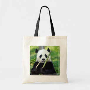 Bolsa Tote Giant Panda Holding Bamboo