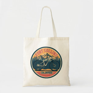 Bolsa Tote gif de mountain biking vintage em fort collins col