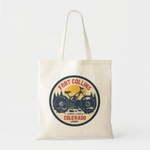 Bolsa Tote gif de mountain biking vintage em fort collins col