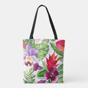 Bolsa tote gigante de flores havaianas