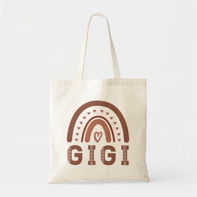 Bolsa Tote Gigi Boho Rainbow Cute Grandma Gifts (Frente)