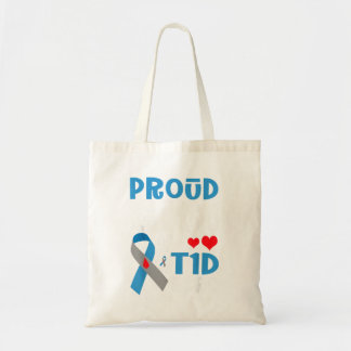 Bolsa Tote Gigi Orgulhosa De Um Herói T1d Conscientização Sob