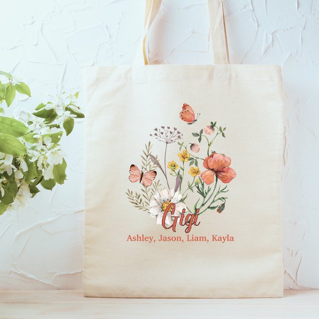 Bolsa Tote Gigi Wildflower Personalizado (Criador carregado)