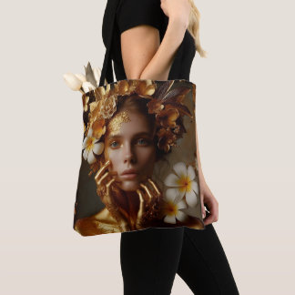 Bolsa Tote Gilded Pre-Raphaelite Woman 3