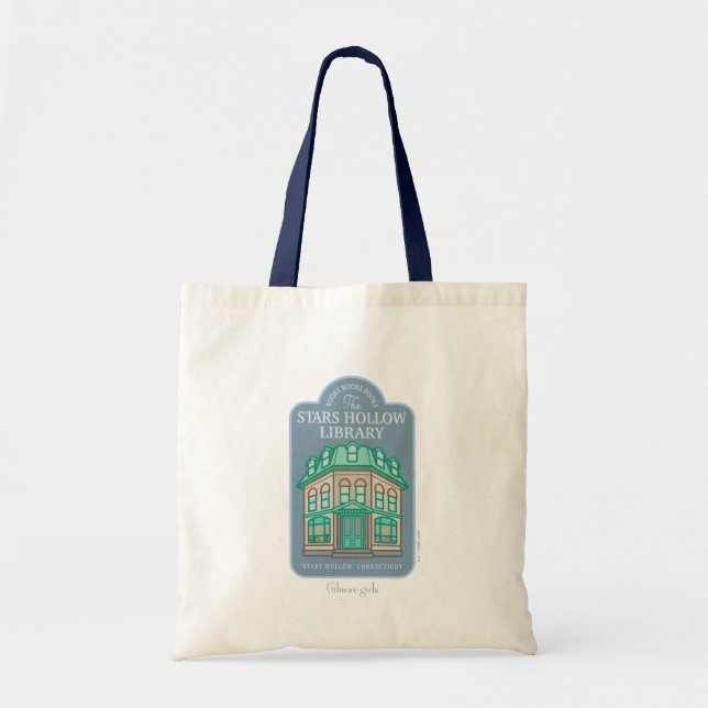 Bolsa Tote Gilmore Girls | Biblioteca Hollow de Estrelas (Frente)