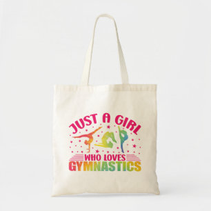 Bolsa Tote ginasta de ginástica Apenas uma garota que ama gin