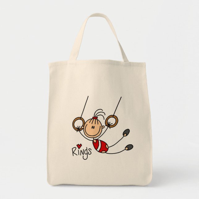 Bolsa Tote Ginasta nas Argolas (Frente)