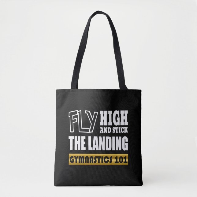 Bolsa Tote Ginástica 101 Voar Alto - Barra de Ginástica (Frente)