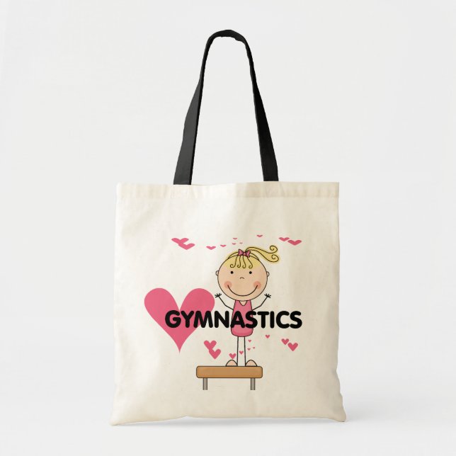 Bolsa Tote GINÁSTICA - camiseta e presentes da ginástica do (Frente)