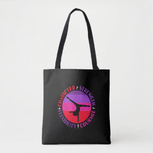 Bolsa Tote Ginástica Feminina Força de Caráter Coragem