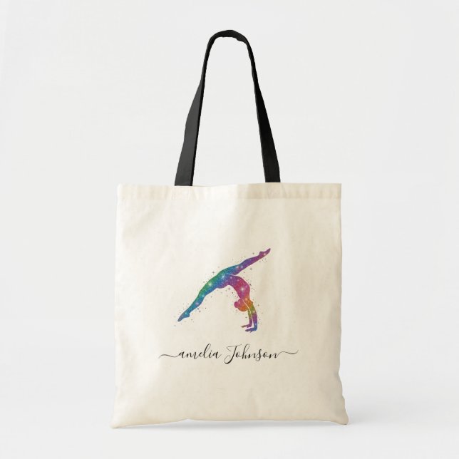 Bolsa Tote Ginástica Personalizada Brilho   (Frente)