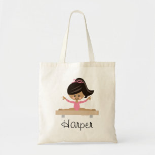 Bolsa Tote Ginástica Rapariga Preta Cabelo Escuro
