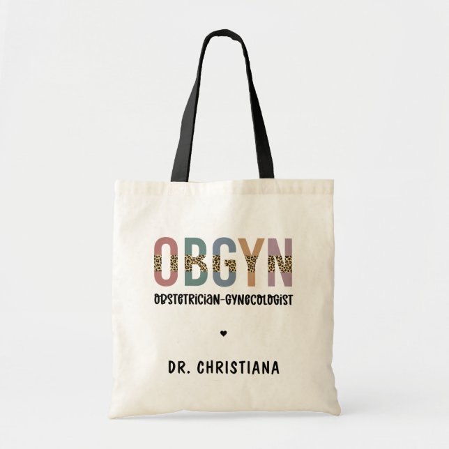 Bolsa Tote Ginecologista Obstetrícia Personalizada (Frente)