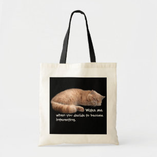 Bolsa Tote Ginger Ginger Engraçado Acordar Mim Citação