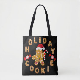 Bolsa Tote Gingerbird Holiday Cookie Man