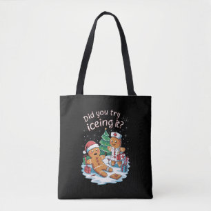 Bolsa Tote Gingerbird Man Cookie Ugly Sweater Oh Snap Xmas