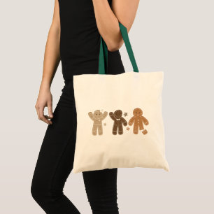 Bolsa Tote Gingerbird Men Holiday Tote Bag