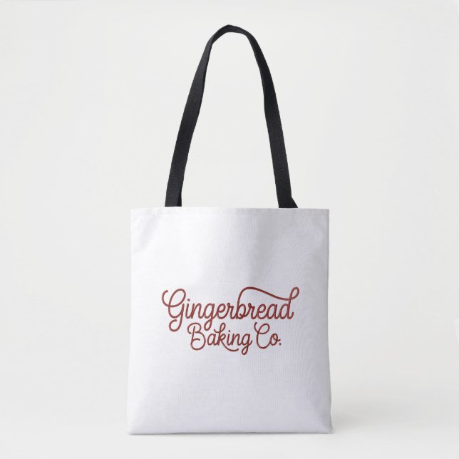 Bolsa Tote Gingerbread Baking Co Natal  (Frente)