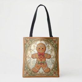 Bolsa Tote Gingerbread Man Cookies Festive Christmas