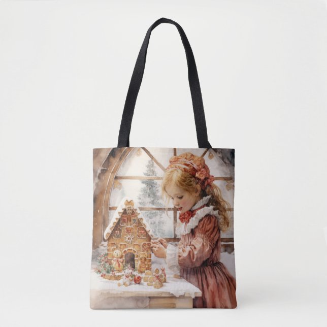 Bolsa Tote Gingercake Bakery Gingerbird House (Frente)